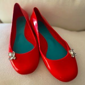 OKA B Red Ballet Flats